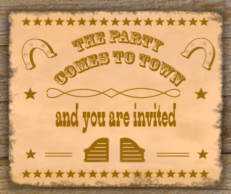 Mother-Son Western Cookout -invite top