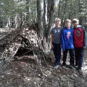 Survival Camp 2018 Boys Squirrel Hut